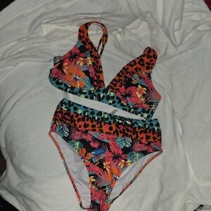 Tropical Floral Women Swim Set